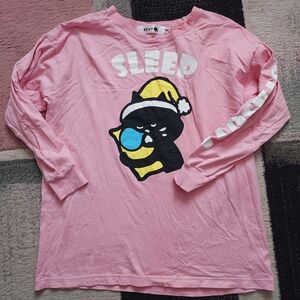 Nya Japan Pink Kids Long Sleeve Shirt top with skeep Cat Design rare